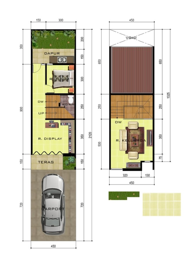 Denah Ruko Perumahan Pesona Ciganitri