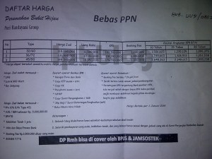 daftar harga bukit hujau