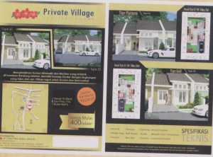 private village brosur