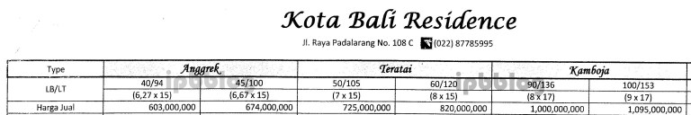 daftar harga