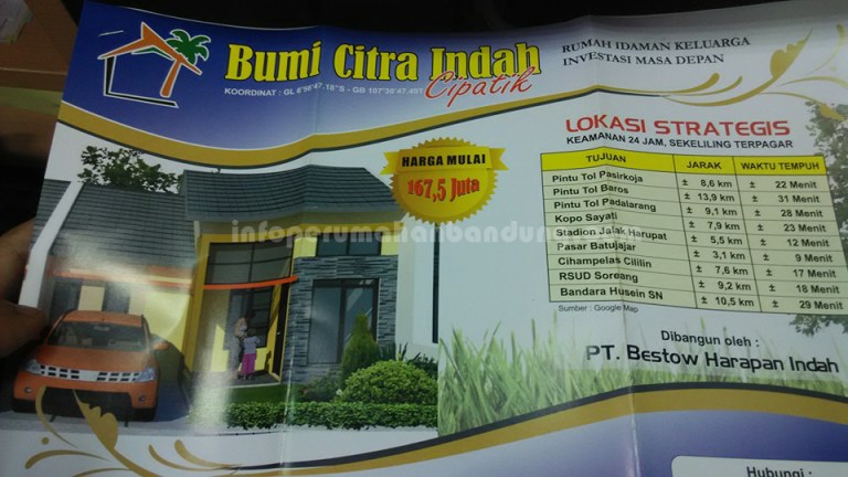 Bumi citra Indah Cipatik brosur muka copy