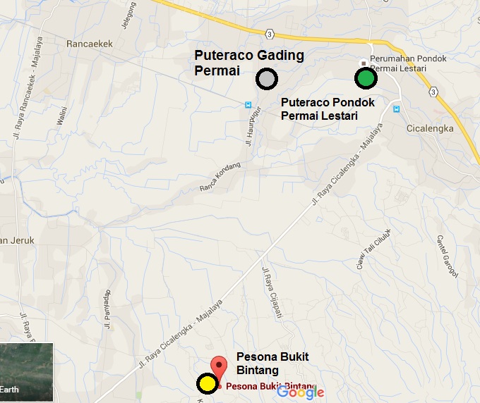 perbanding peta rumah murah bandung timur