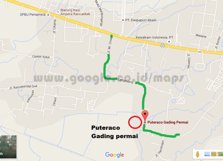 [Peta Lokasi] Perumahan Subsidi Puteraco Gading Permai, Rancaekek ...