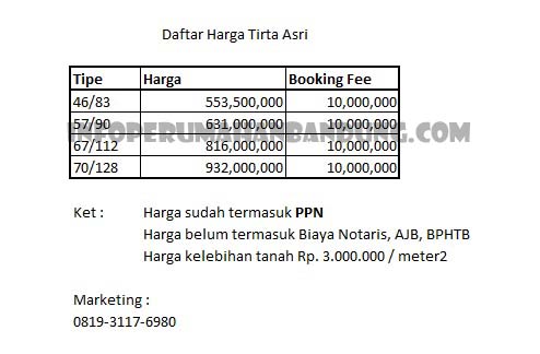 pricelisttirtaasri_jan17-copy