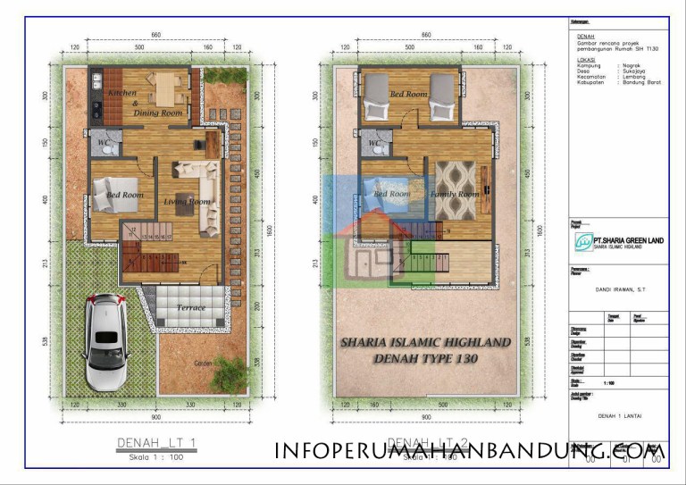 denah tipe 130