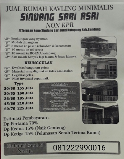PriceList_perumahan di Junti_SindangAsri