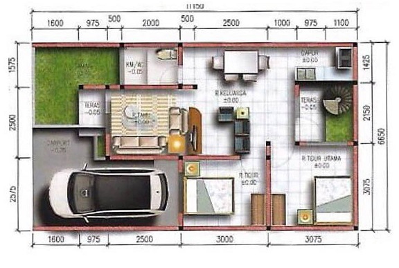 DenahRuangan_Perumahan di bandung_ClusterCiptaPesona