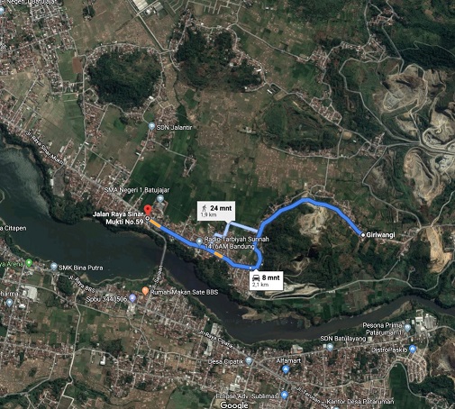 PetaLokasi_perumahan di bandung barat_CrownGiriwangi