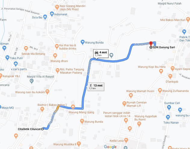 JarakKeSDNGunungSari_developer syariah bandung_KavlingDeIslamicVillage