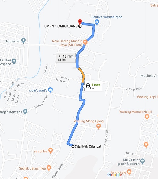 JarakKeSMPN1Cangkuang_developer syariah bandung_KavlingDeIslamicVillage