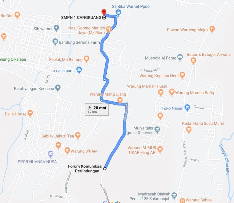 JarakPerumahanKeSMPN1Cangkuang_Developer syariah di bandung_ShariaIslamicSoreang