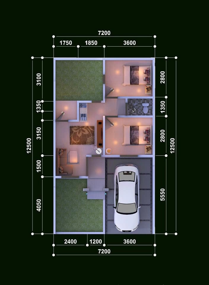 DenahRuangan_perumahan di bandung_ClusterBukitCibogoLiving