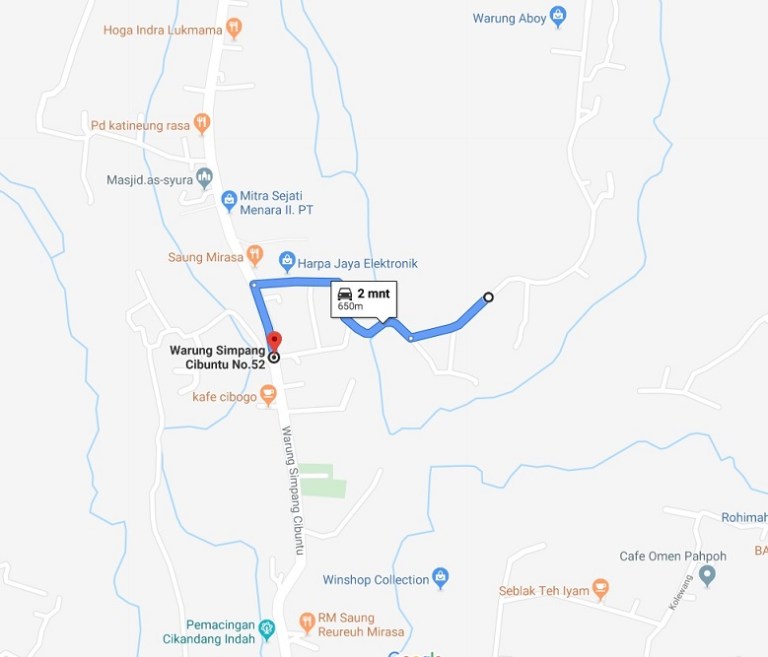 PetaLokasi_perumahan di bandung_MevillMekarbakti