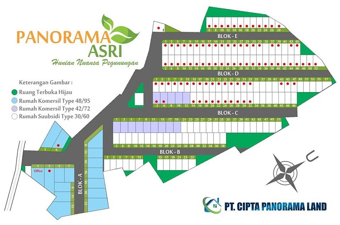 SitePlan_Perumahan murah di bandung_PanoramaAsri