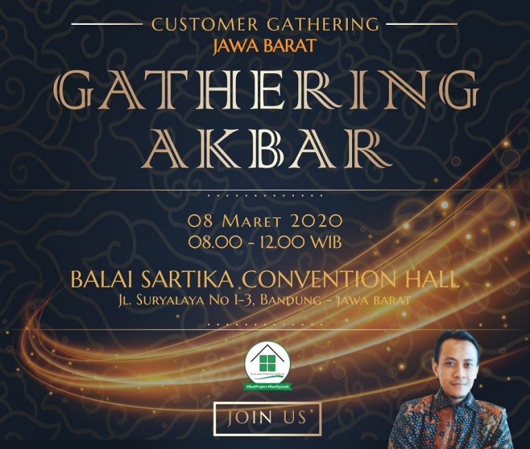 Poster Perumahan di Bandung Gathering Akbar 8 Maret 2020