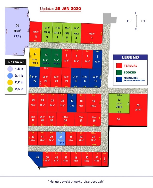 SitePlan Kavling Witarsa Cihanjuang