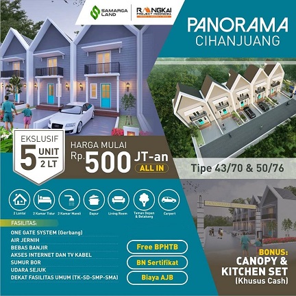 Brosur Perumahan di Bandung Panorama Cihanjuang