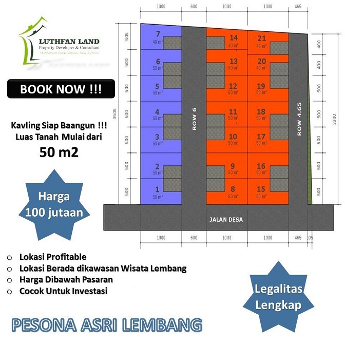 Site Plan Pesona Asri Lembang Perumahan di Bandung