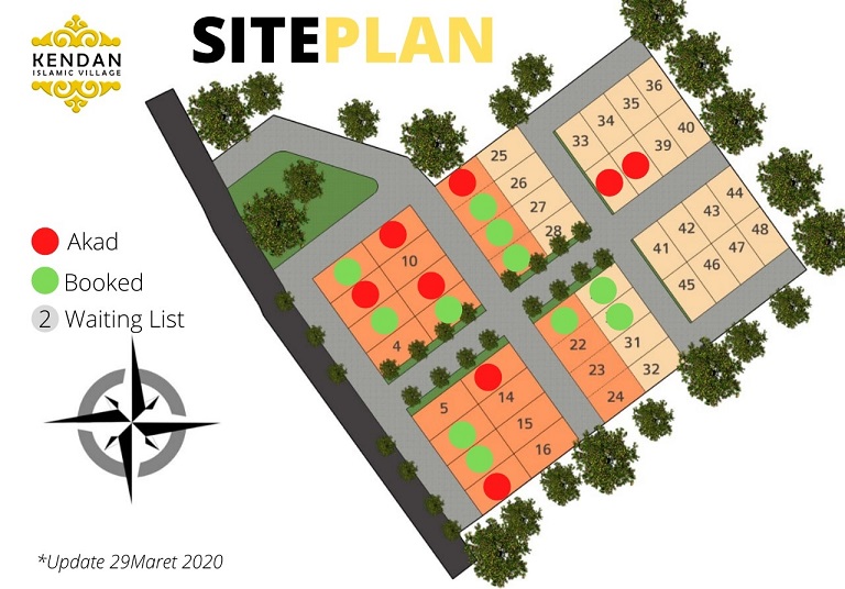 Site Plan Perumahan di Bandung Kendan Islamic Village