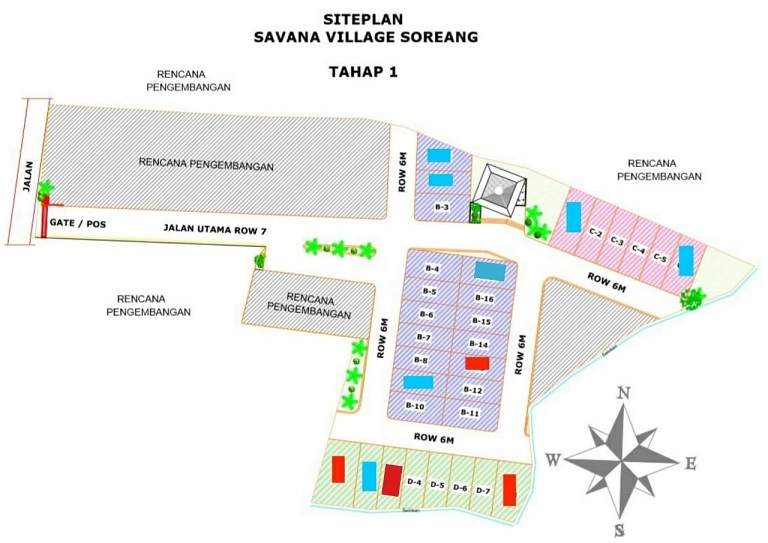 Site Plan Perumahan di Bandung Savana Village Soreang