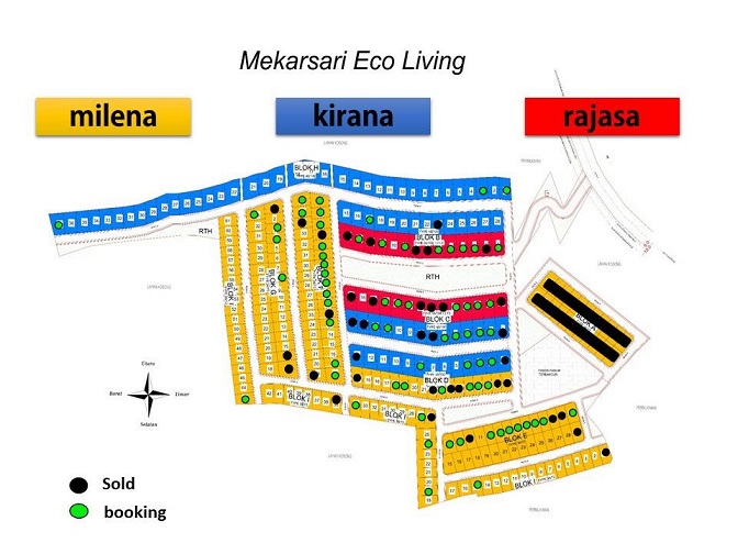Site Plan Mekarsari Eco Living Perumahan di Bandung